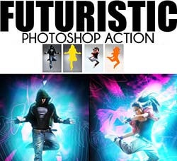 PS动作－抽象未来：Futuristic Photoshop Action
